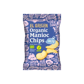 Chips El Origen BIO maniokové chipsy mořská sůl 60g