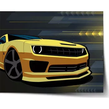 Plakát Sablio Plakát Chevrolet Camaro Pruhy - 60x40 cm