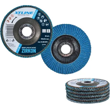 Brusný kotouč Kotouč lamelový 125mm P60 - zirkon XTLINE