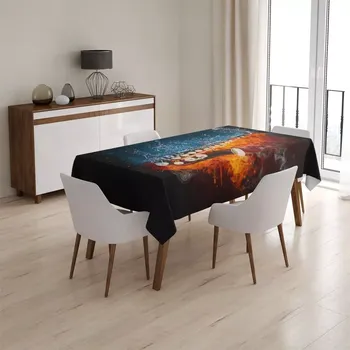 ubrus Sablio Ubrus Ohnivý saxofon - 130x170 cm