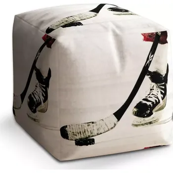 Taburet Sablio Taburet Cube Lední hokej: 40x40x40 cm