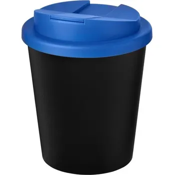 Termohrnek Hrnek z recyklátu o objemu 250 ml s víčkem odolným proti rozlití Americano® Espresso Eco - Černá / Tmavě modrá