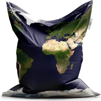 Sedací pytel Sablio Sedací vak Classic Fotka z družice - 150x100 cm