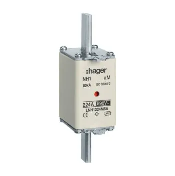 HAGER Pojistka nožová NH1 aM 690V 224A dvojitá LNH1224M6A