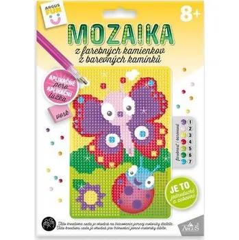 Mozaiková sada ARGUS Kreativní tvoření mozaika z barevných kamínků - motýl 19350004