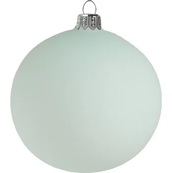 Vánoční ozdoba Skleněná baňka pastelově zelená