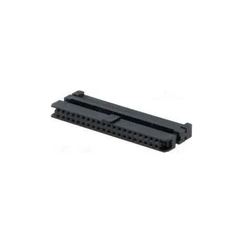 Elektrická zásuvka Zástrčka IDC zásuvka PIN 40 se zajištěním kabelu IDC černá