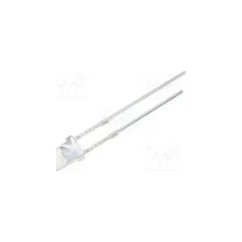 Polovodič LED 3mm bipolární zelená 8400÷10000mcd 30° Čelo vypouklé