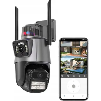 IP kamera EXTERNÍ OTOČNÁ KAMERA 270 stupňů 8MP WIFI 3v1 2 OBJEKTIVY