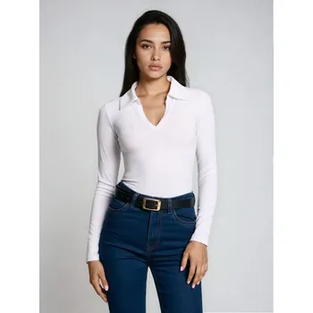 Body Sinsay - Body s příměsí viskózy - bílá - 006HA-00X - 006HA-00X-M