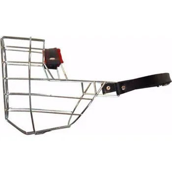 Náhubek pro psa Náhubek zinek/kůže rotvajler, brazilská fila, neapolský mastin - fena