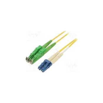 Světlovodný patch cord OS2 E2000/APC,LC/UPC 3m LSZH žlutá