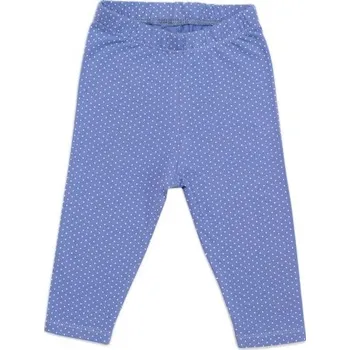 Kojenecké oblečení Kojenecké legíny K-Baby, modré s puntíky - 68 (3-6m)