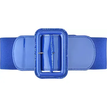 Opasek Dámský strečový široký lesklý pásek Casila Royal Blue