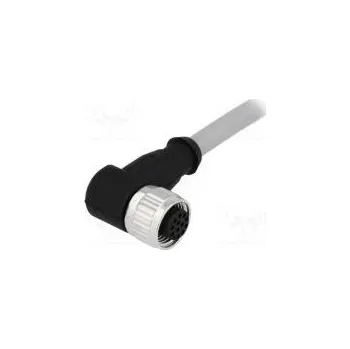 Elektrická zásuvka Zástrčka M12 PIN 12 zásuvka kód A-DeviceNet / CANopen 5m