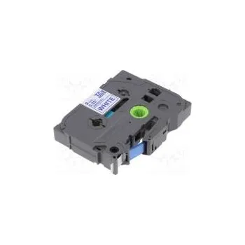 Pásek do tiskárny Páska 9mm 8m bilá Barva znaku modrá laminovaná,s lepidlem