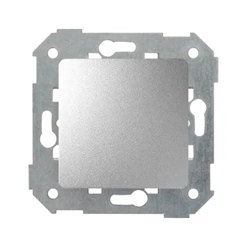 vypínač Kryt zaslepovací s kovovým třmenem, Simon 82 82800-93, hliníková