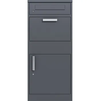 Poštovní schránka KOVIAN, s.r.o. Kombinovaný box na balíky s poštovou schránkou. Antracit RAL7016