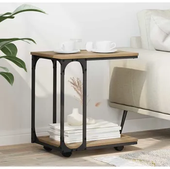 Konferenční stolek Boční stůl Artisanový dub 50 x 35 x 55.5 cm kompozitní dřevo