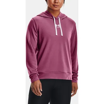 Dámská mikina Dámská mikina Under Armour Rival Terry Hoodie 1369855-669 Růžová MD