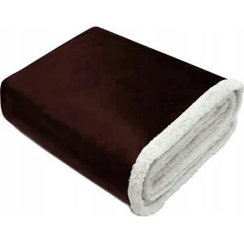 Přehoz na lůžko DEKA PŘEHOZ NA POSTEL 150X200 CM OBOUSTRANNÁ BERÁNEK VELVET MĚKKÁ VELUROVÁ PLÉD