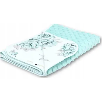 Dětská deka Dětská deka COSING 75 x 100 cm, zelená s květinami