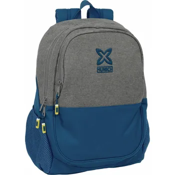 Školní batoh Vícekomorový Školní batoh Safta v odstínech šedé a stříbrné