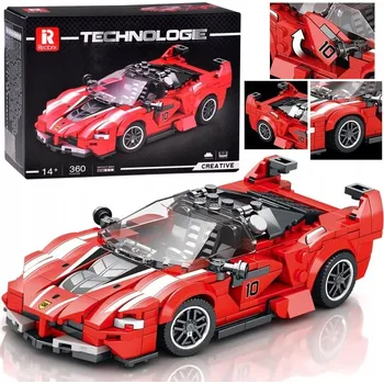 ostatní stavebnice Stavebnice kostky Supersportovní auto ČERVENÝ KABRIOLET 360 dílků ZA5786
