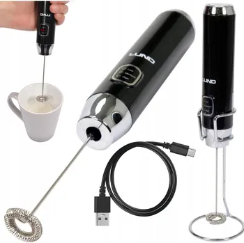 Příslušenství pro přípravu kávy LUND ELEKTRICKÝ NAPĚŇOVAČ MLÉKA RUČNÍ MINI ŠLEHAČ MLÉKA NA KÁVU USB