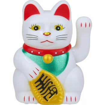 Maneki Neko kočka štěstí 13 cm bílá