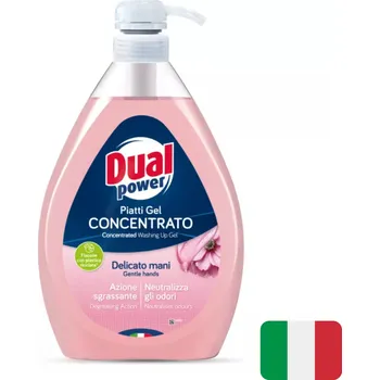 Mycí prostředek Dual Power prostředek na nádobí 1 l Delicano Mani (Dovoz: Itálie)