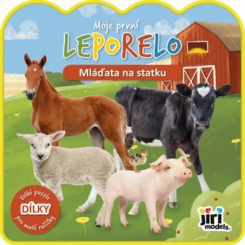 Leporelo JIRI MODELS Moje první leporelo Mláďata na statku + 5 pěnových dílků | 224228