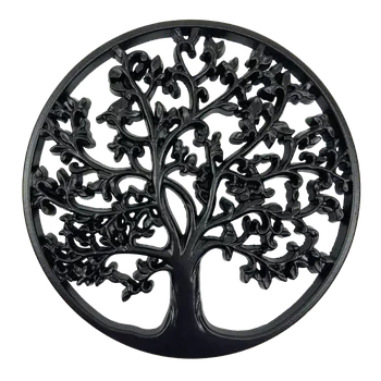 Vánoční dekorace Prodex import s.r.o. Strom v kruhu dřevěný černý 30 cm Prodex 6122