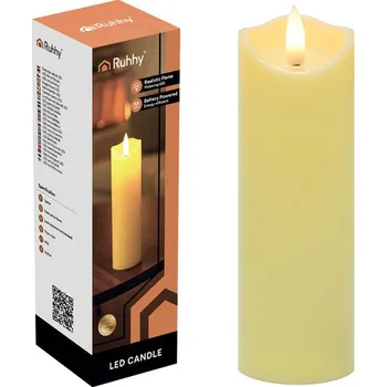 Svíčka Ruhhy LED svíčka 17 cm Béžová