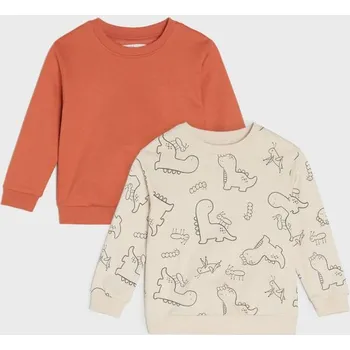 Oblečení a móda Sinsay - Mikina typu crewneck 2 pack - červená - 133DG-33X - 133DG-33X-80