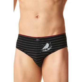 Pánské oblečení Pánské sportovní slipy Key černošedé - 2 ks, černošedá M i170_MPP 400 M