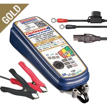 Auto-moto baterie Nabíječka motobaterií OPTIMATE 4 QUAD PROGRAM 12V 1.25A, 4-60AH AGM / GEL / STD, 12.8/13.2V 2-15AH Lithium(LiFePO4) SAE, CAN-BUS