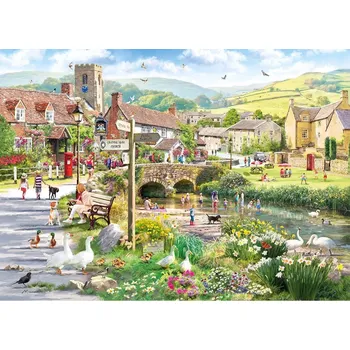 Puzzle Gibsons puzzle Lidé u potoka 1000 dílků