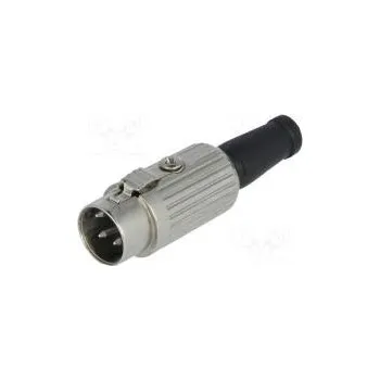 Elektrická zásuvka Zástrčka DIN vidlice PIN 4 Uspořádání výv 216° přímý pájení