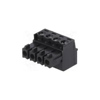 Elektrická zásuvka Rozpojovací svorkovnice 3,81mm póly 4 přímý zástrčka zásuvka