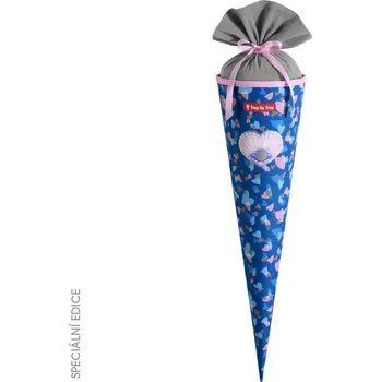Kornout pro prvňáčky Kornout pro prvňáčky Step by Step Seashell Pearl – školní kornout 70 cm (REFLECT edice)
