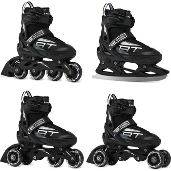 Kolečkové brusle RAVEN Kolečkové brusle 4v1 Raven Profession 28/32 ČERNÁ