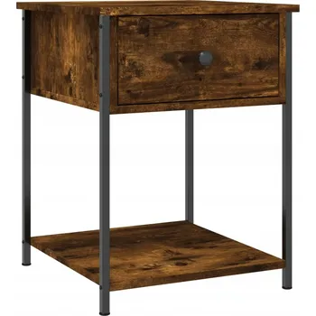 Noční stolek Elegantní noční stolek kouřový dub 44 x 45 x 58 cm