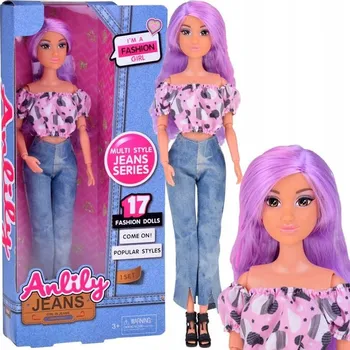 Panenka Panenka Jokomisiada ZA5305 Anlily s dlouhými pastelovými vlasy v džínách
