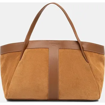 Kožená kabelka Twinset 261TB7101 hnědá 82X, vel. ONE SIZE