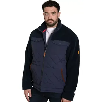 Velká pánská fleecová bunda s prošíváním Duke D555 Northampton tmavě modrá (6XL)