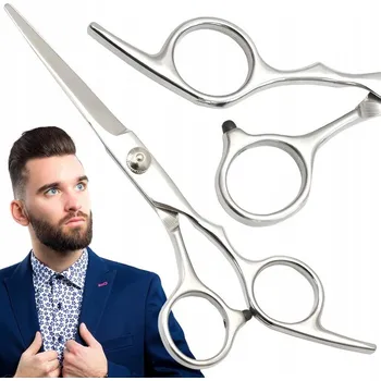 Kadeřnické nůžky SADA KADEŘNICKÝCH NŮŽEK NA VLASY OSTRÉ + OSTRÉ OCELOVÉ ROVNÉ