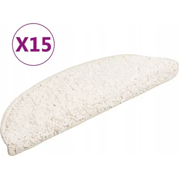 Nášlap na schod Bílé nášlapy na schody 56 x 17 x 3 cm, 15 ks z PP materiálu