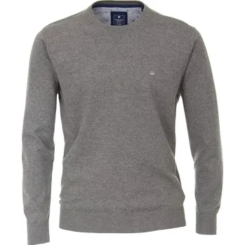 Pánský svetr Pánský velký hladký svetr Redmond 500-70 světle šedý (6XL)