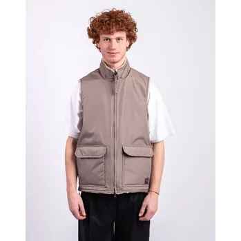 Pánská vesta Taion Non Down Military Reversible Boa Hi Neck Vest L.MOCHA×BEIGE M